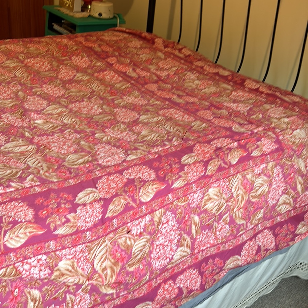 Vintage April Cornell Reversible Full Size Duvet Cover